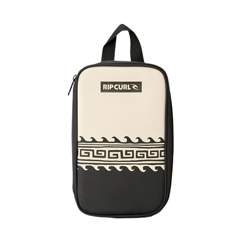 Front image of the Rip Curl Lunch Box Mixed in Black Oatmeal
