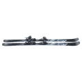 Top view of the Nordica 2027 Wild Belle DC 84 Ski w/ Binding for Women, featuring a mountain graphic in black and blue.