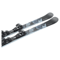 Top view of the Nordica 2027 Wild Belle DC 84 Ski w/ Binding for Women, featuring a mountain graphic in black and blue.