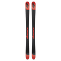 Base view of the Nordica 2027 Enforcer 94 Ski, featuring a black base, red tips and tail and contrast branding