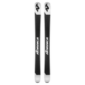 Base view of Nordica 2027 Santa Ana 97 Ski for Women with black base, white tips and tail and black branding.