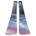 Top view of the Nordica 2027 Santa Ana 92 Ski for Women, featuring a mountain graphic in blue, lavender, and black.