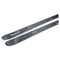 Tail view of Nordica 2027 Santa Ana 82 Ski for Women with branding in blue, pink, and white over black base