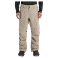Front cropped view of a man wearing the Burton AK Swash Gore-Tex 2L Snowboard Pants in summit taupe