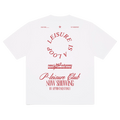 View of Barney Cools Loop Tee in colour White.