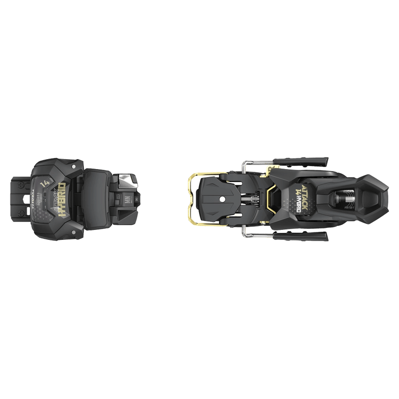 Top ski view of Head Attack Hybrid 14 MN Ski Bindings