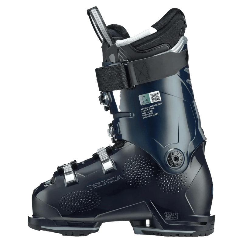inner side view of the Tecnica Mach Sport 85 MV GW Ski Boot - Womens