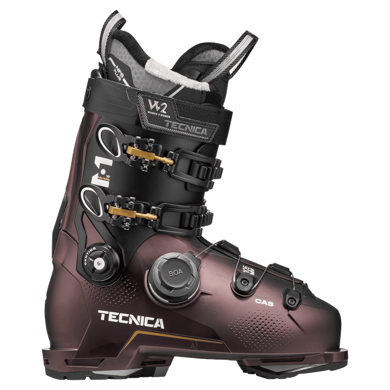Side view of Tecnica Mach BOA 105 MV GW Ski Boots - Womens
