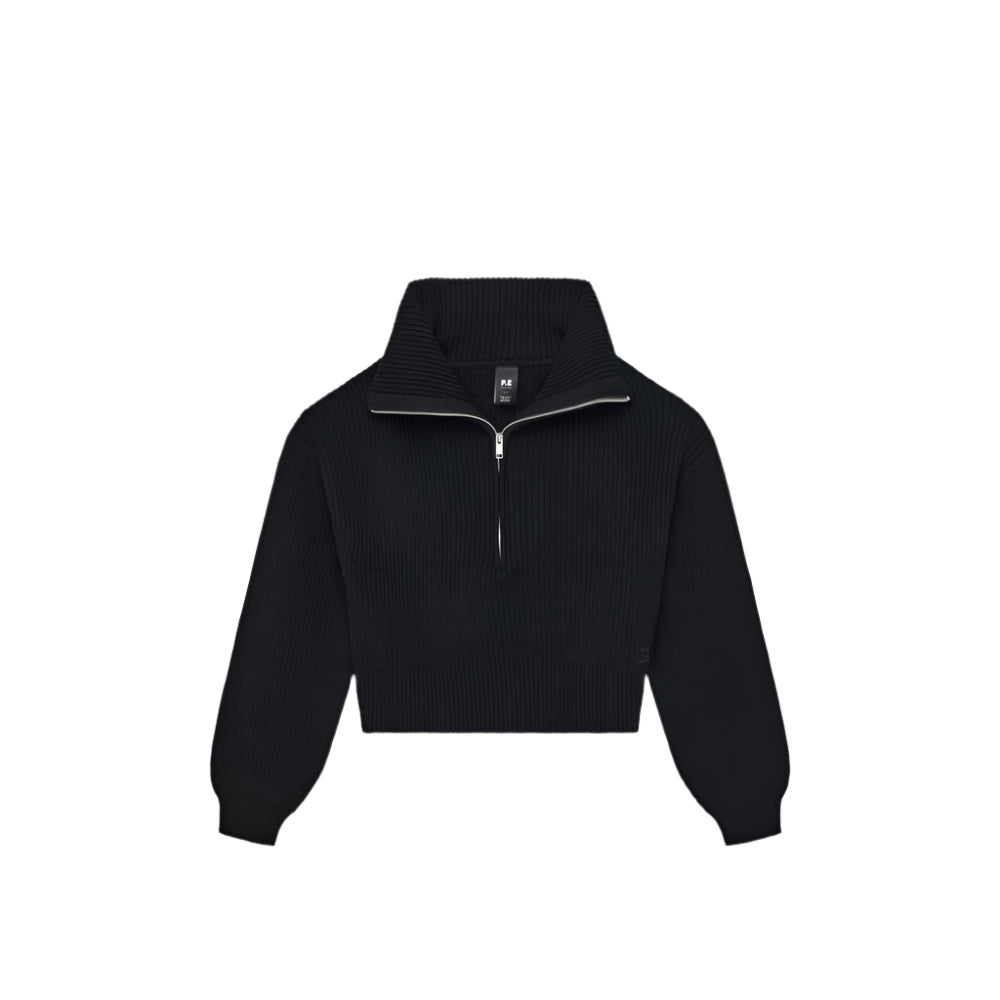 High Season Zip Neck Knit Jumper - Womens