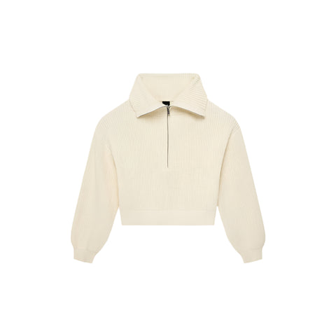 High Season Zip Neck Knit Jumper - Womens