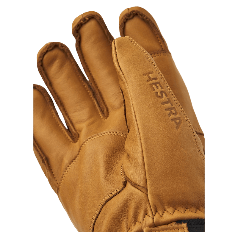 View of Hestra Fall Line 5 Finger Glove in colour Cork.