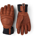 View of Hestra Fall Line 5 Finger Glove in colour Brown/Brown