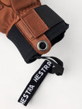 View of Hestra Fall Line 5 Finger Glove in colour Brown/Brown