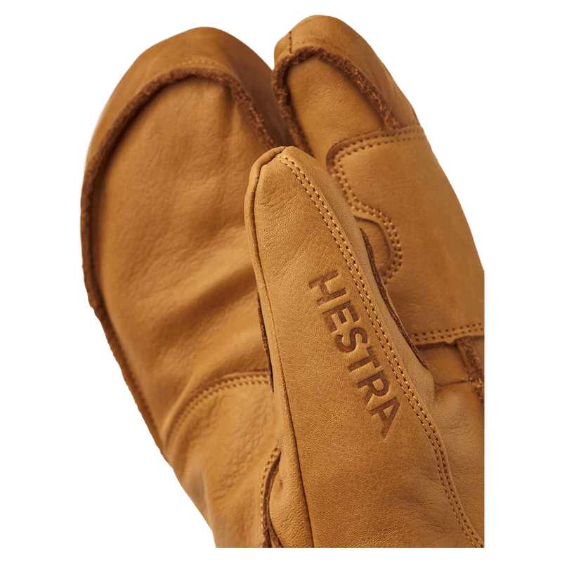Hestra Leather Fall Line 3 Finger Glove in colour Cork.