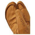 Hestra Leather Fall Line 3 Finger Glove in colour Cork.