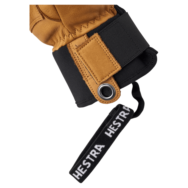 Hestra Leather Fall Line 3 Finger Glove in colour Cork.