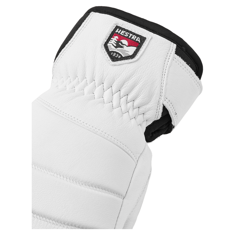 View of Hestra Leather Fall Line Mitt - Womens in colour White.