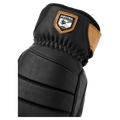 View of Hestra Leather Fall Line Mitt - Womens in colour Black.