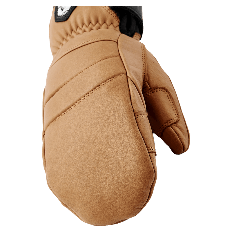 View of Hestra Leather Fall Line Mitt - Womens in colour Cork.