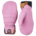 View of Hestra Leather Fall Line Mitt - Womens in colour Cerise.