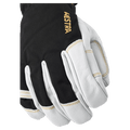 Hestra Army Leather Gore-Tex 5 Finger Glove in colour Black/White.
