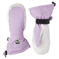Hestra Heli Ski Mitt - Womens in colour Syringa/Off White.