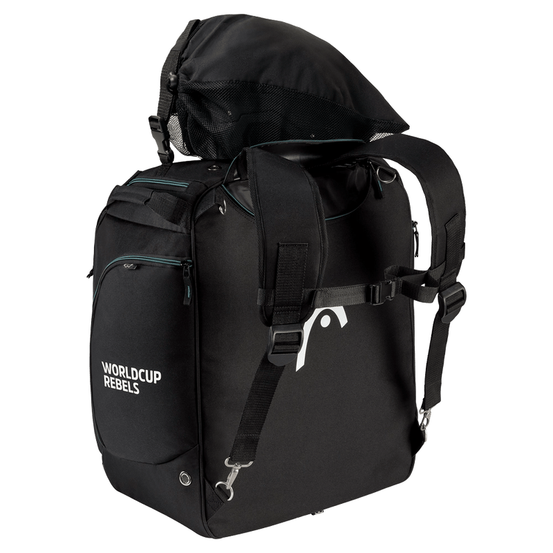 View of Head Heatable Bootbag in colour Black