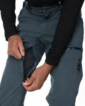 Inner Leg view of man in Spyder Dare Ski Pants in colour Slate Blue
