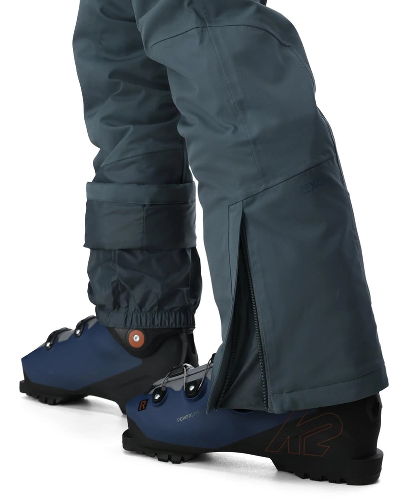 Bottom view of man in Spyder Dare Ski Pants in colour Slate Blue