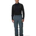 Front view of man in Spyder Dare Ski Pants in colour Slate Blue