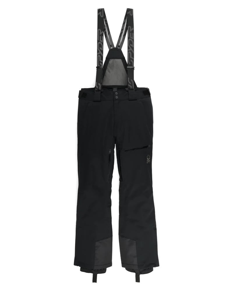 Full view of man in Spyder Dare Ski Pants in colour Black