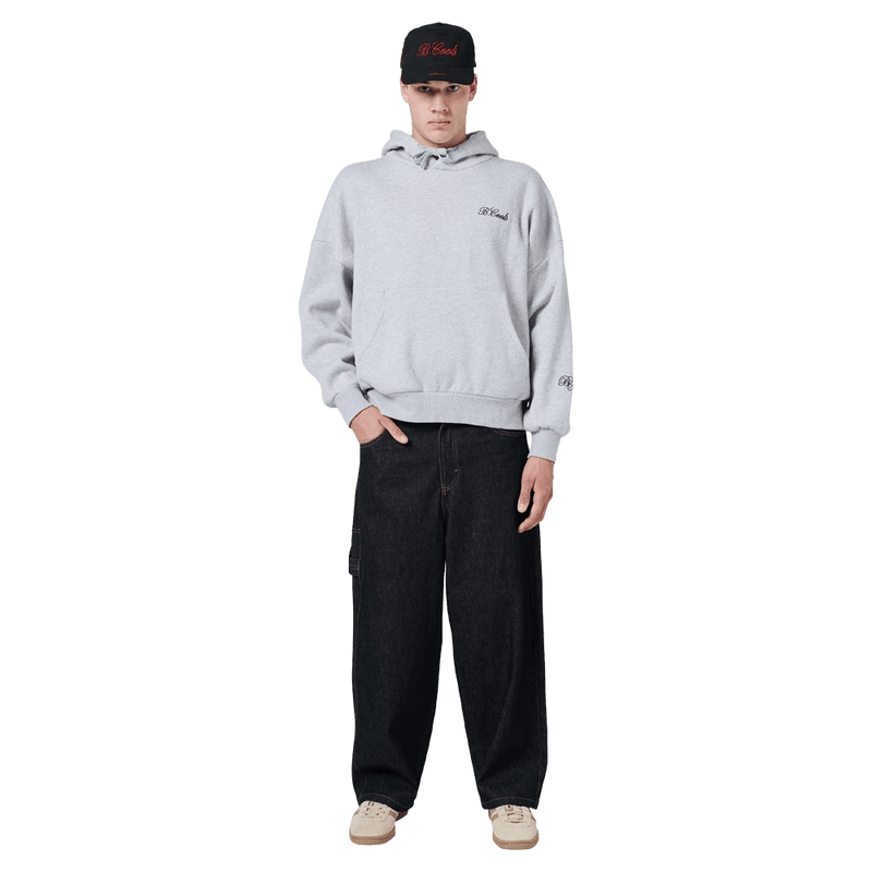 View of Barney Cools Scribe Hood in colour Grey.