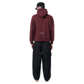 Back view of Barney Cools Scribe Hood in colour Oxblood.