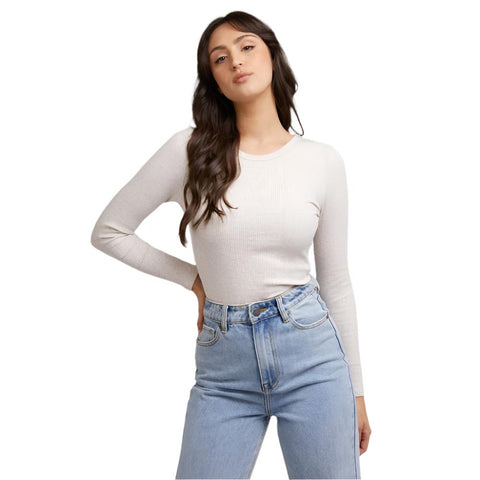 Eve Rib Baby Long Sleeve Tee- Womens