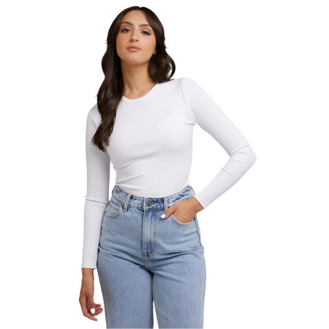 Eve Rib Baby Long Sleeve Tee- Womens