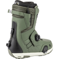 Back view of the Nitro Profile Step On TLS Snowboard Boots in Shadow colourway, men's model.