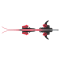 Side view of the Atomic 2026 Maverick Jr Ski (70-90) w/ Binding - Kids in Metallic Red