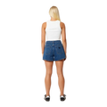 Back view of the A Brand Venice Bella Short in Mid Blue colourway, women's model.