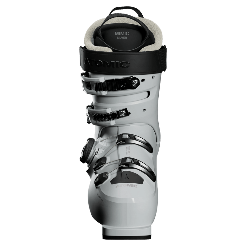 Front view of the Atomic Hawx Prime 95 BOA Ski Boots for Women in Ice Black