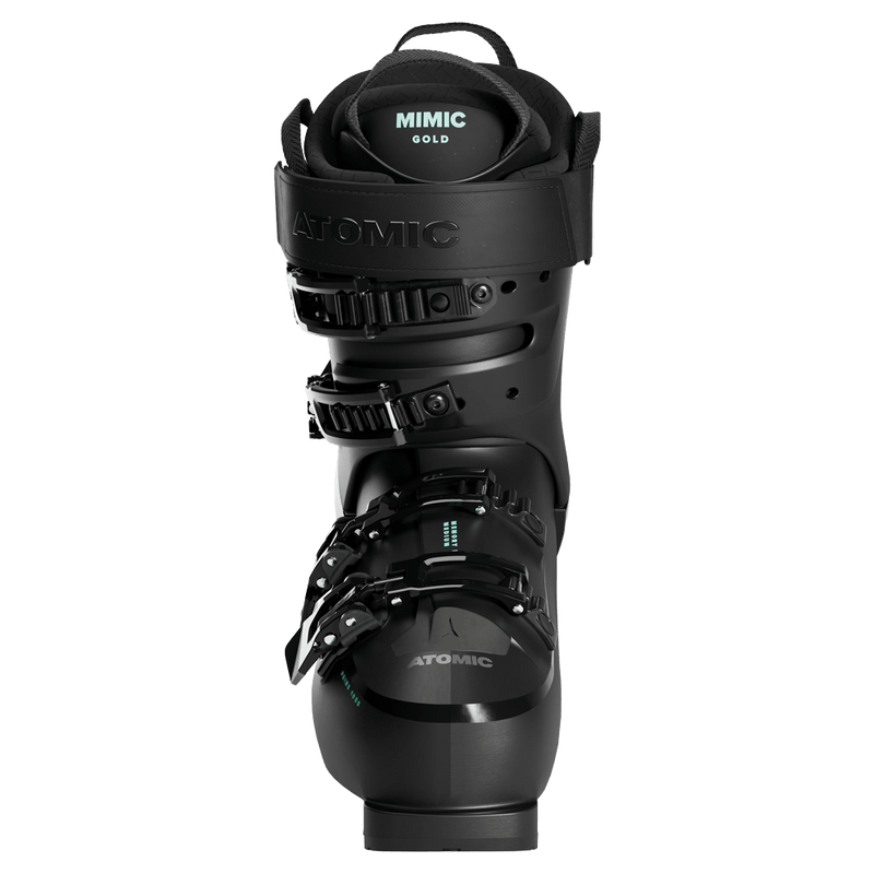 Front view of the Atomic Hawx Prime 105 S Ski Boots for women in Black Teal
