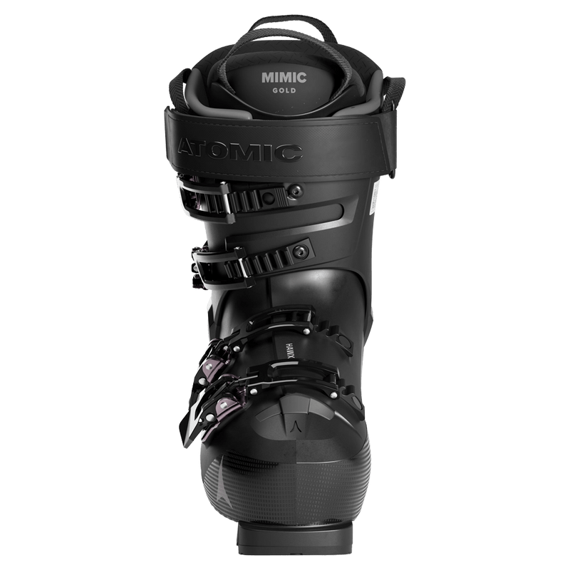 Front view of the Atomic Hawx Magna 105 S Ski Boots for women in Black Dust