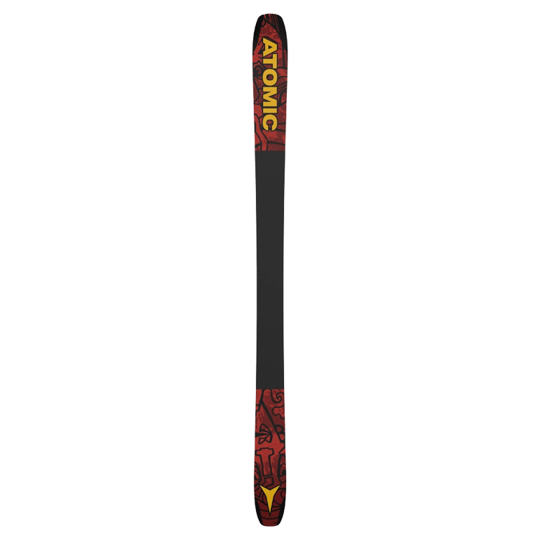 Base right view of Atomic 2027 Bent 90 Ski