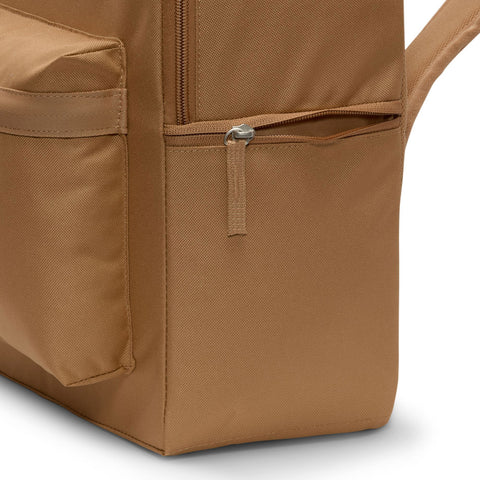 Image of the side pocket detail on the Heritage Backpack side in Flax
