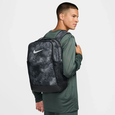 Cropped lifestyle image of the Brasilia Backpack in Iron Grey Multi