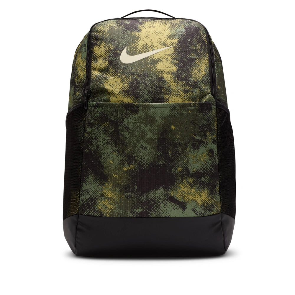 Front image of the Brasilia Backpack in Oil Green Multi