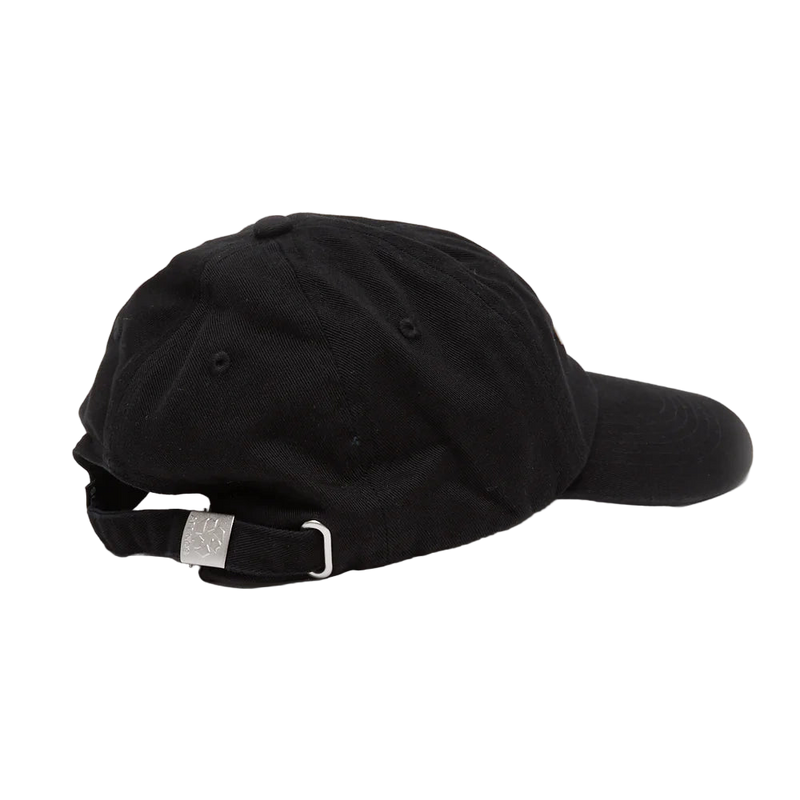 Back view of Afends Daylight panelled cap in black