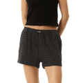 Dusk - Hemp Seersucker Boxer Shorts - Womens