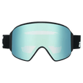 Front view of the Anon M4 Cylindrical Goggles in Black, Perceive Variable Blue lens, unisex model
