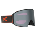 Main view of the Anon M4 Cylindrical Goggles in Fiesta Red, Perceive Sunny Onyx lens, unisex model