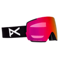 Main view of the Anon M5S Toric Low Bridge Goggles in Black, Perceive Sunny Red lens, unisex model